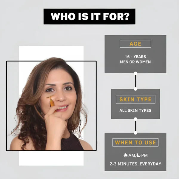 Sunshine Mart™ 24K Gold Energy Facial Massage Roller