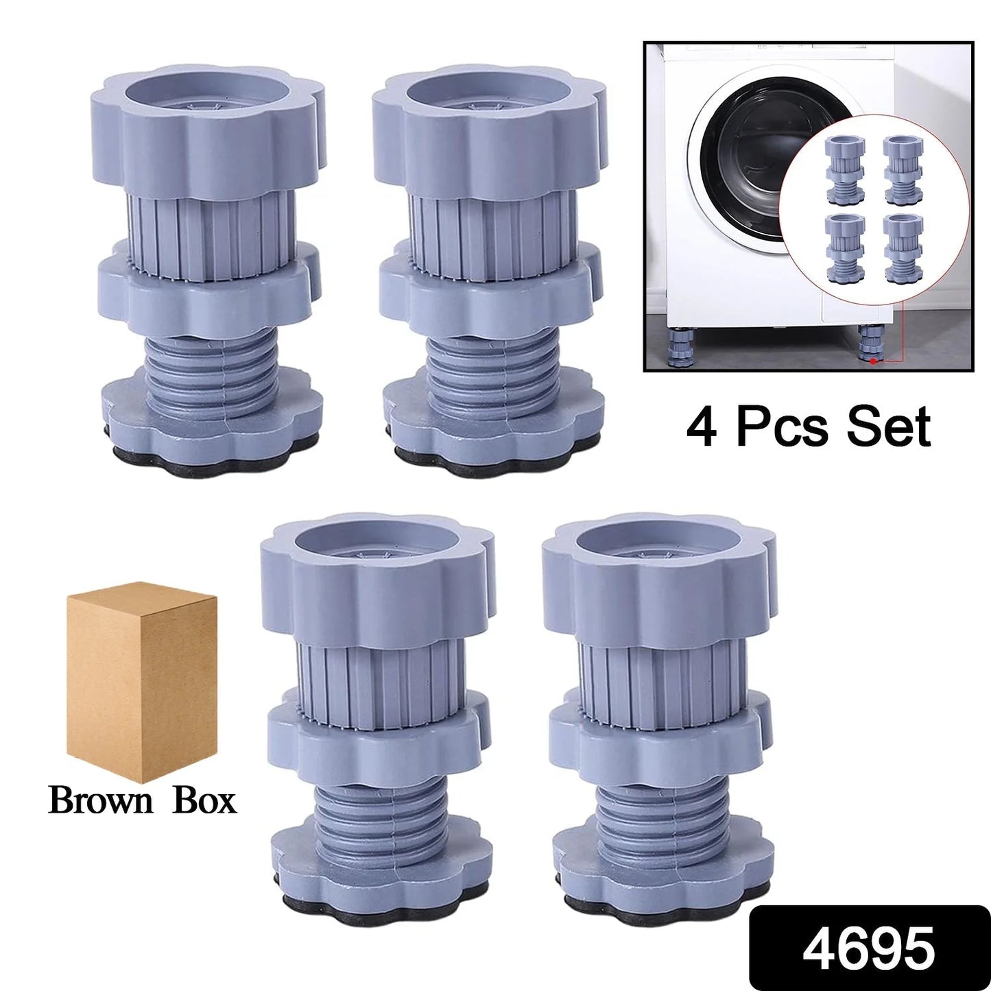 𝐍𝐨𝐢𝐬𝐞𝐀𝐰𝐚𝐲™ Washing Machine Footpads (Pack of 4)😍✨