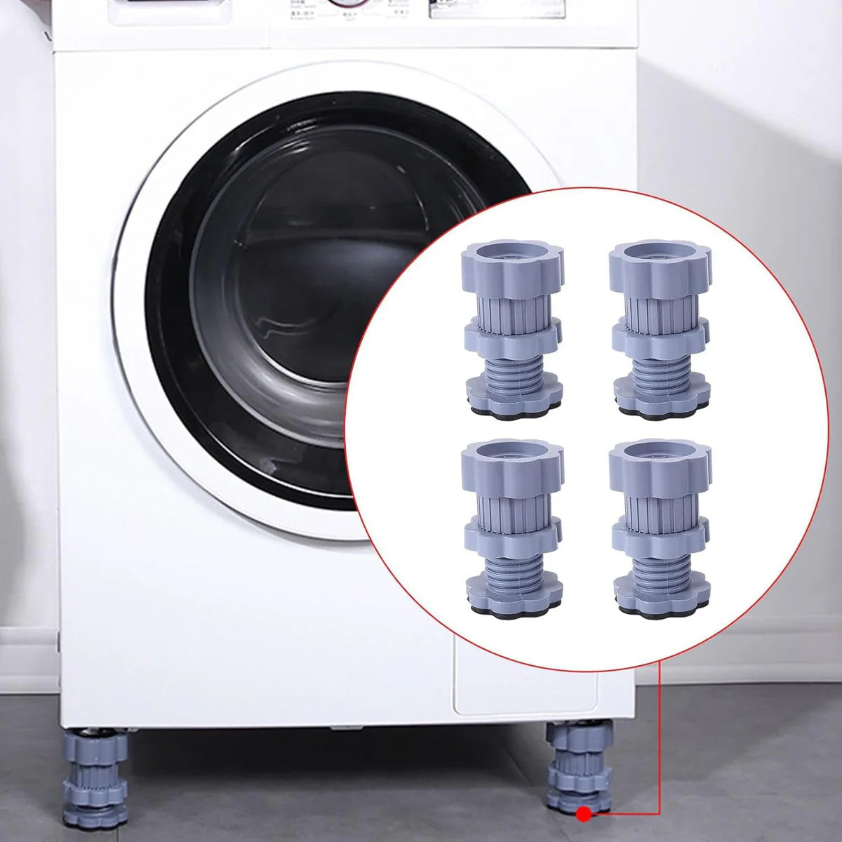 𝐍𝐨𝐢𝐬𝐞𝐀𝐰𝐚𝐲™ Washing Machine Footpads (Pack of 4)😍✨